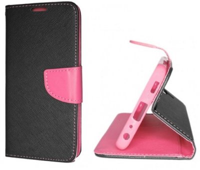 Fodral i svart och rosa eko material för Samsung Galaxy A52.