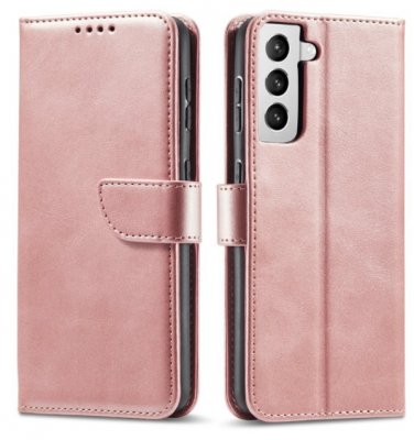 Plånboksfodral i rosa för Samsung Galaxy S21 plus.