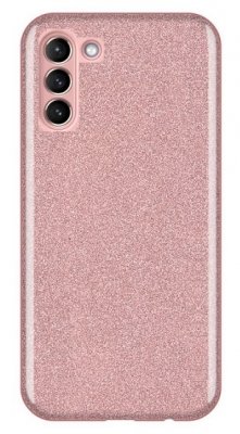 Rosa glitter skal för Samsung Galaxy S21 Plus (S21+).