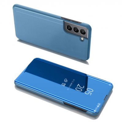 Blått mobilfodral för Samsung Galaxy S22.
