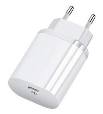25 W Snabbladdare USB-C PD Vit 